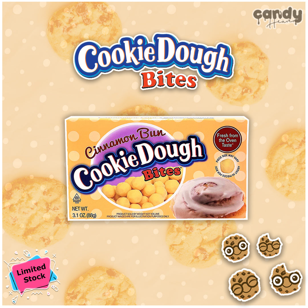 Cinnamon bun cookie dough bites