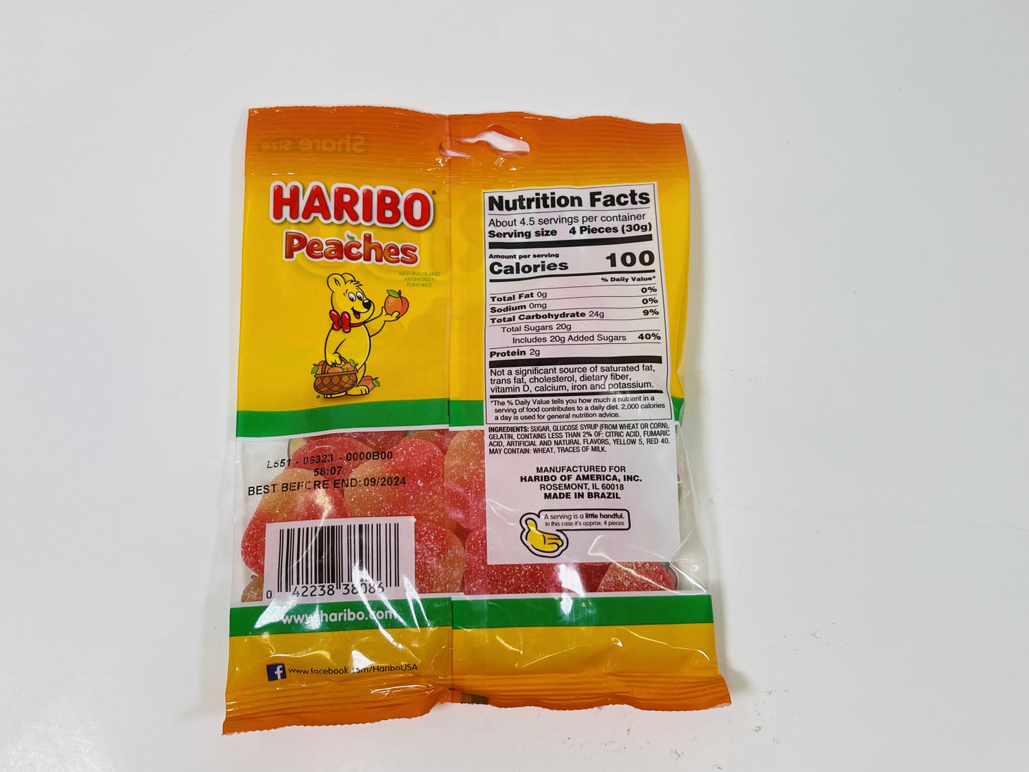 HARIBO GUMMY PEG BAGS