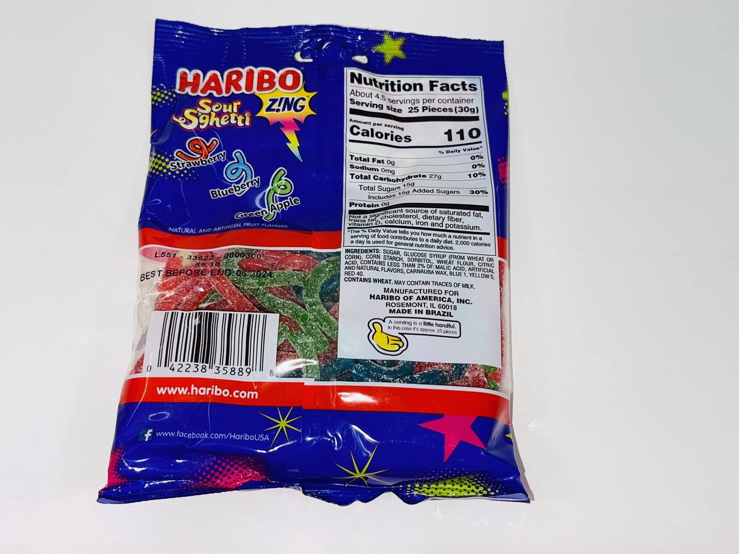 HARIBO GUMMY PEG BAGS