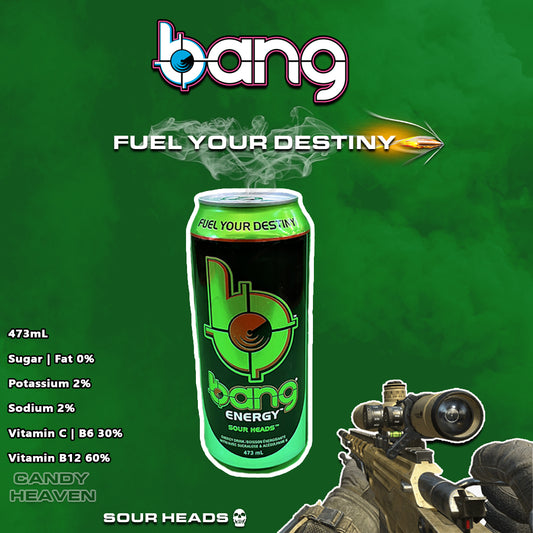 Bang energy drink sour heads