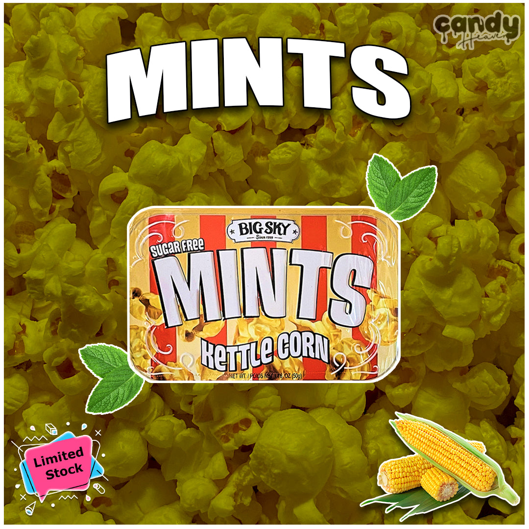 Sugar free kettle corn mints