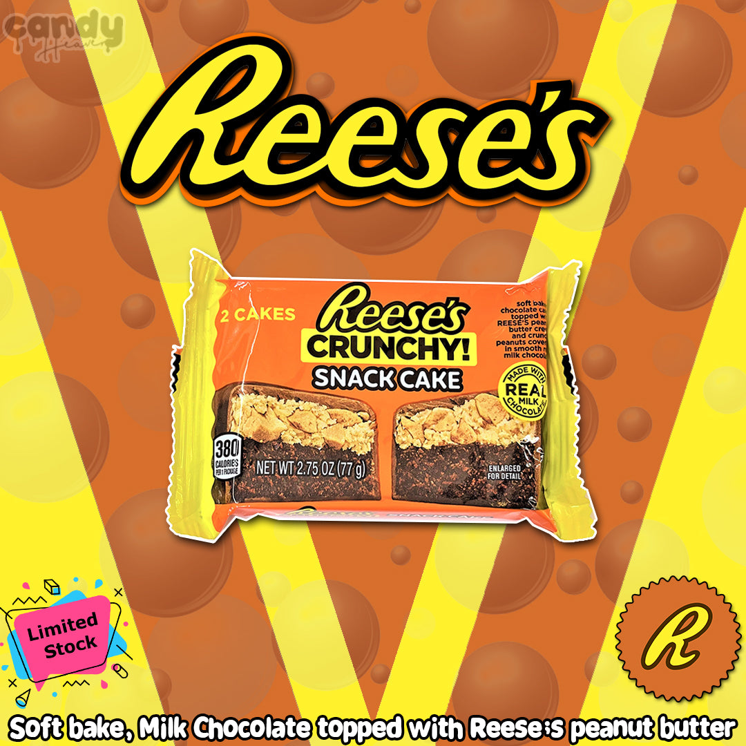 Reese's Crunchy Snack Cake Candy Heaven